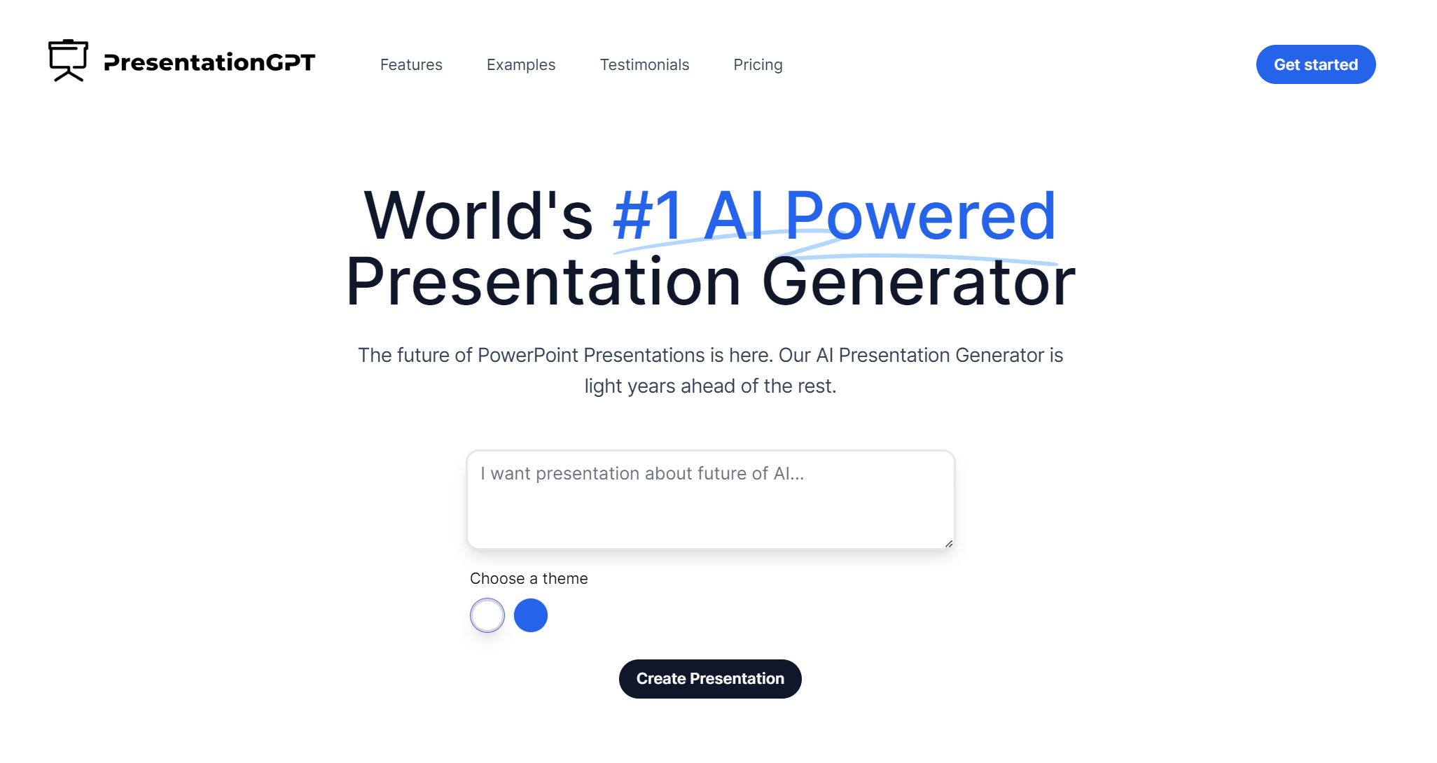 PresentationGPT - The #1 AI Presentation Generator